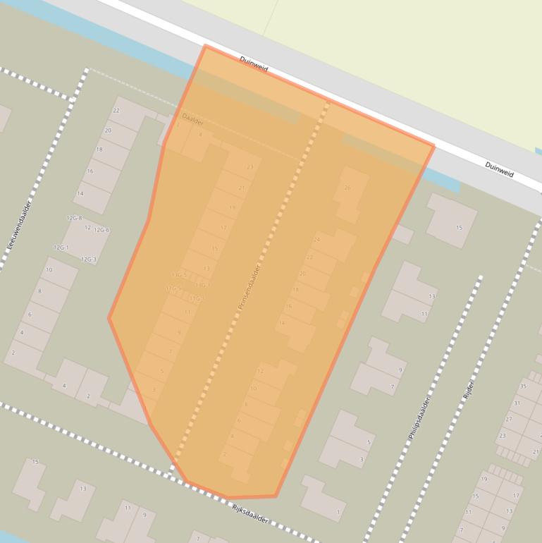 Kaart van postcodegebied 1713ED.