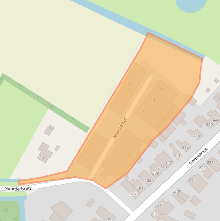 Kaart van postcodegebied 1713GB.