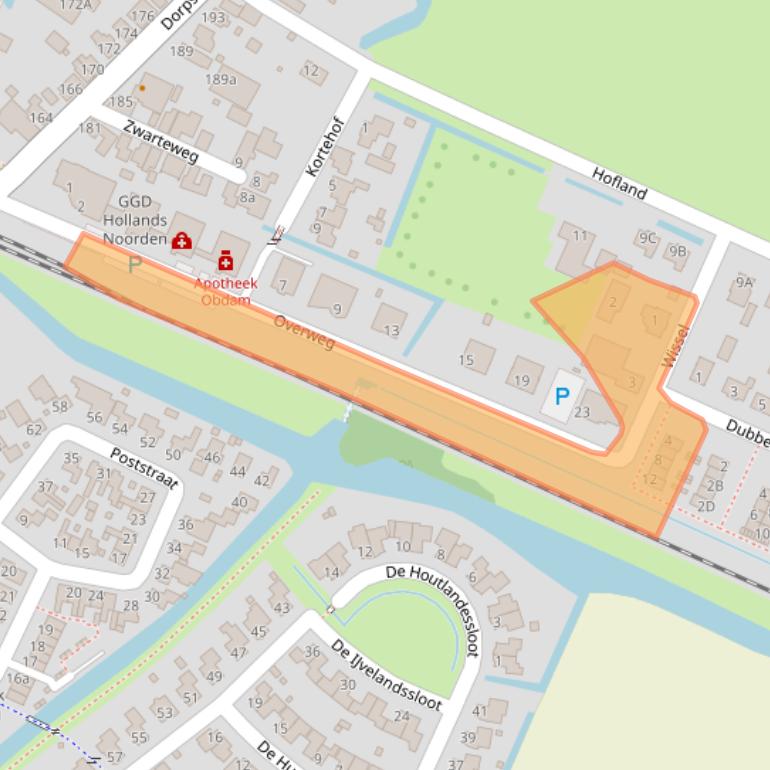 Kaart van postcodegebied 1713GX.