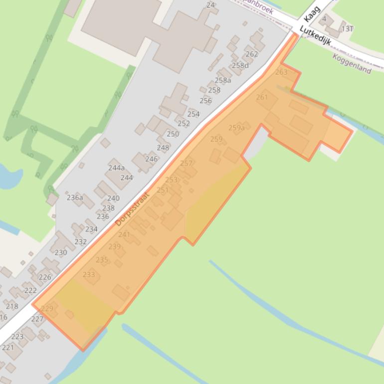 Kaart van postcodegebied 1713HH.