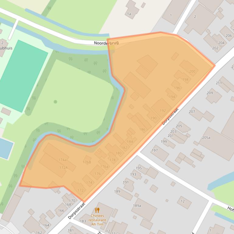 Kaart van postcodegebied 1713HN.