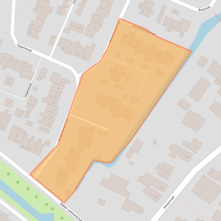 Kaart van postcodegebied 1713JL.