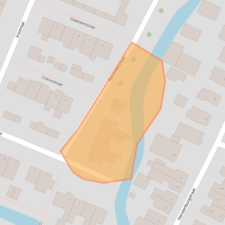 Kaart van postcodegebied 1713JV.