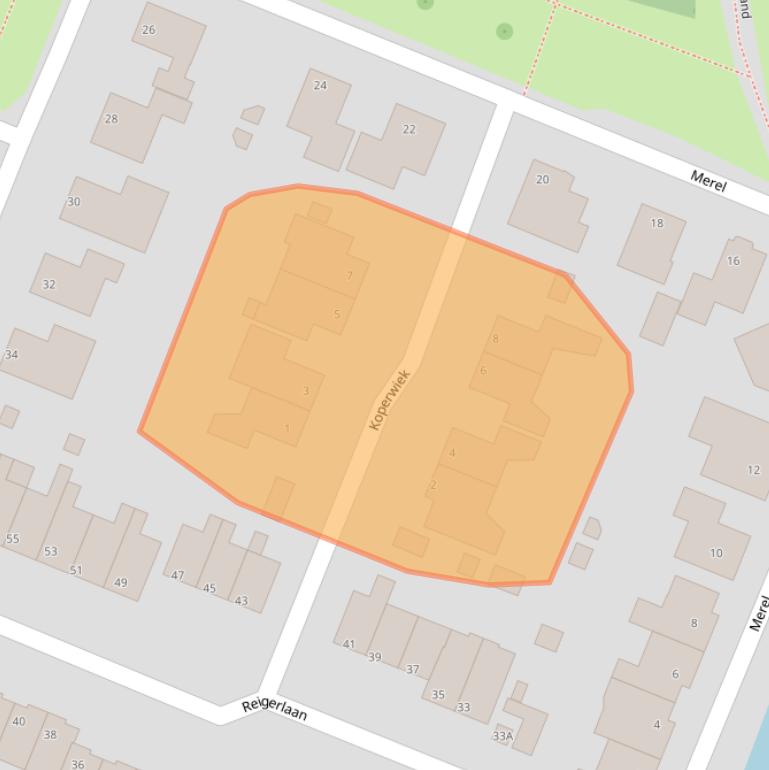 Kaart van postcodegebied 1713SE.