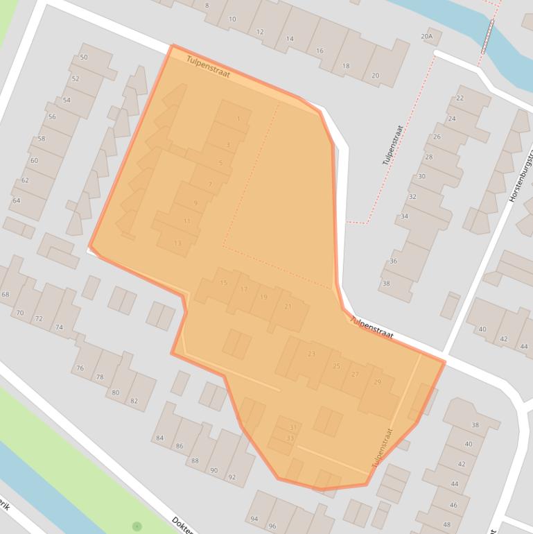 Kaart van postcodegebied 1713TD.