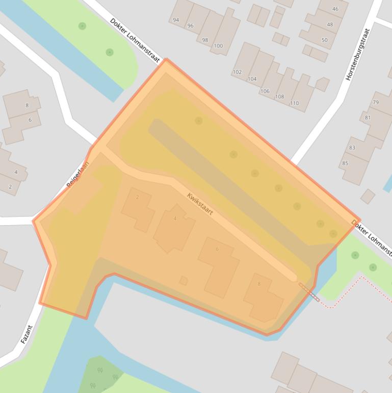 Kaart van postcodegebied 1713TZ.