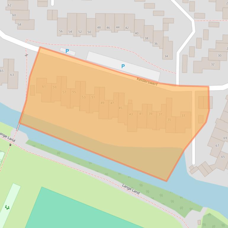 Kaart van postcodegebied 1713WG.