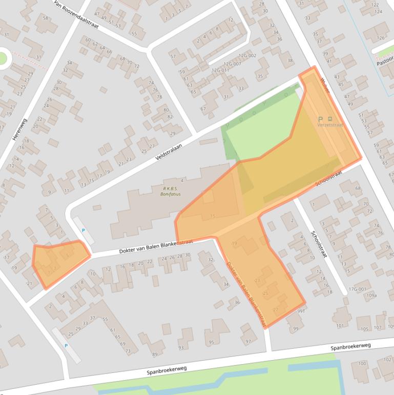 Kaart van postcodegebied 1715ES.