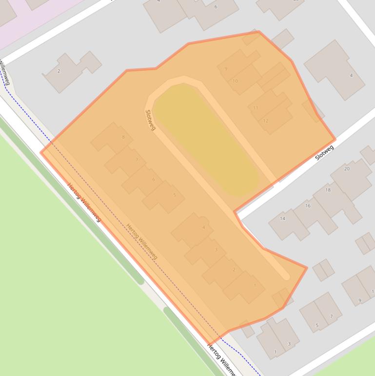 Kaart van postcodegebied 1715GC.