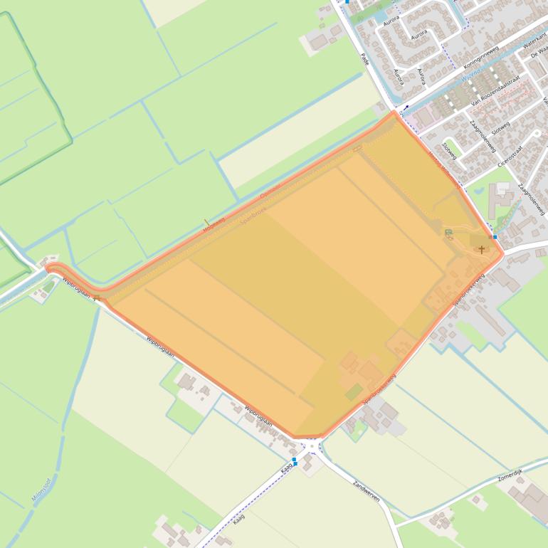 Kaart van postcodegebied 1715GH.