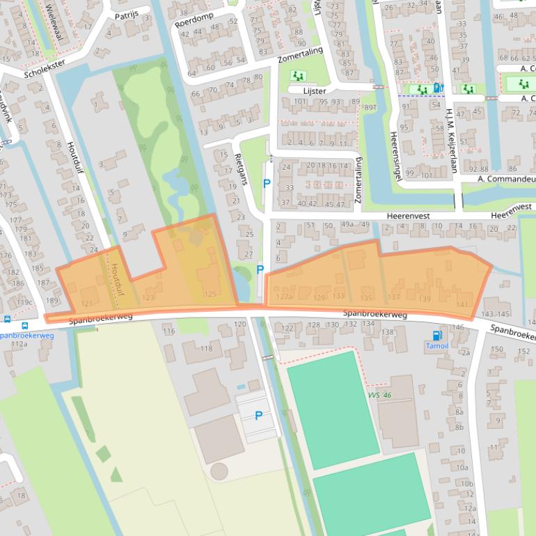 Kaart van postcodegebied 1715GL.