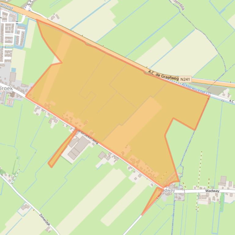 Kaart van postcodegebied 1715GN.