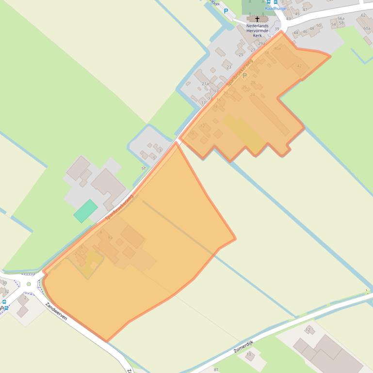 Kaart van postcodegebied 1715GP.