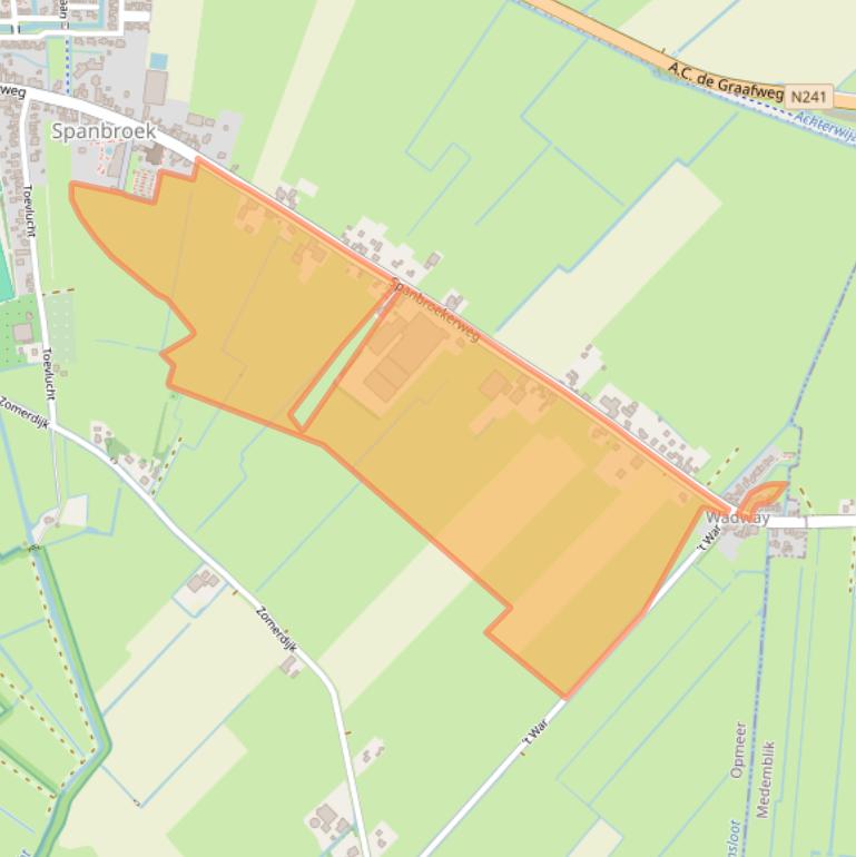 Kaart van postcodegebied 1715GW.