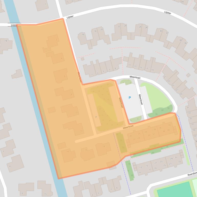 Kaart van postcodegebied 1715HJ.