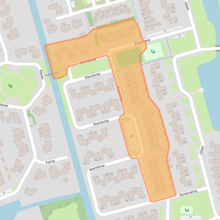 Kaart van postcodegebied 1715HK.