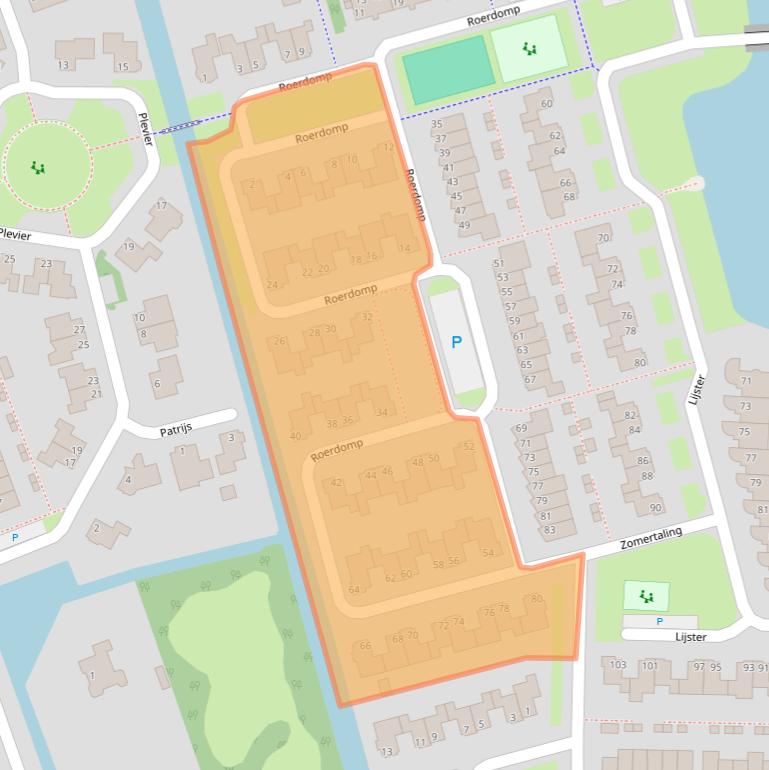 Kaart van postcodegebied 1715HL.