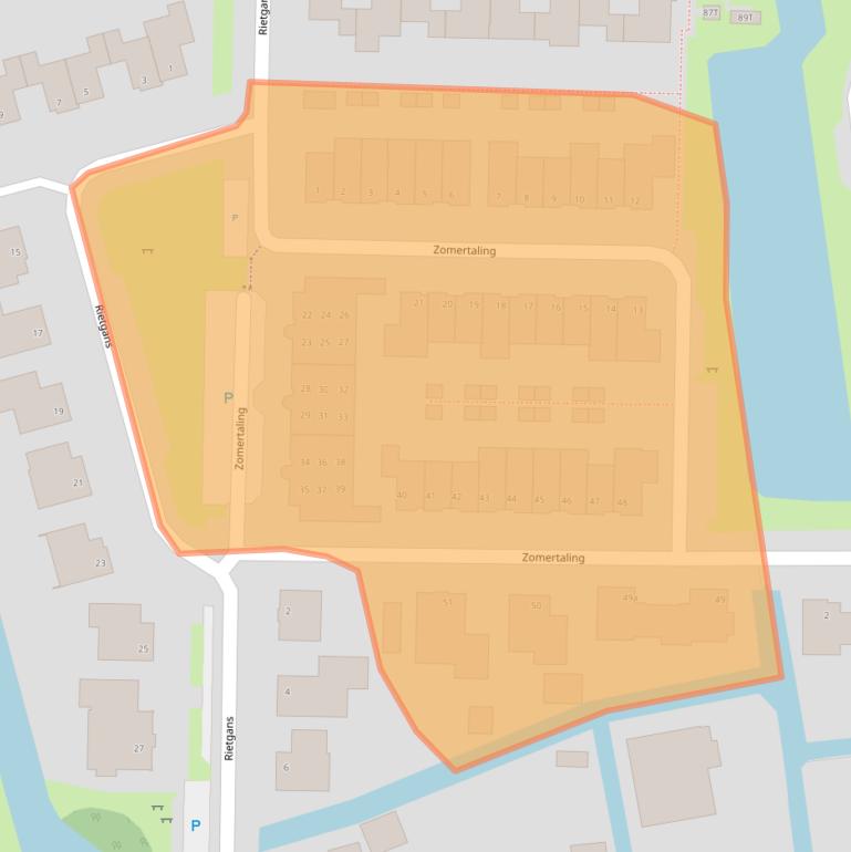 Kaart van postcodegebied 1715HN.