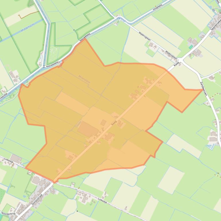 Kaart van postcodegebied 1715KR.