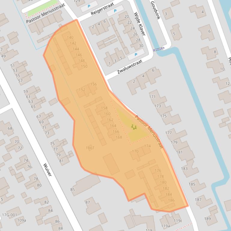 Kaart van postcodegebied 1715VG.