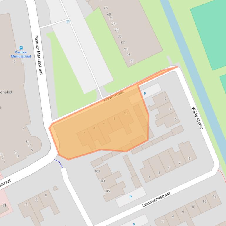 Kaart van postcodegebied 1715VH.