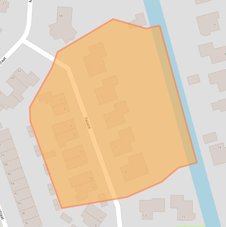 Kaart van postcodegebied 1715VX.