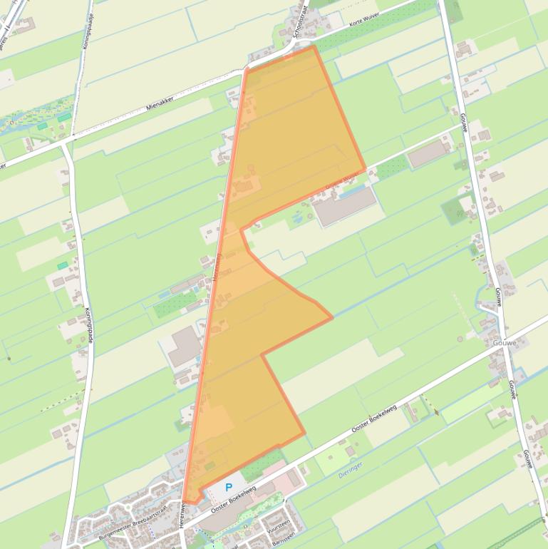 Kaart van postcodegebied 1718AH.