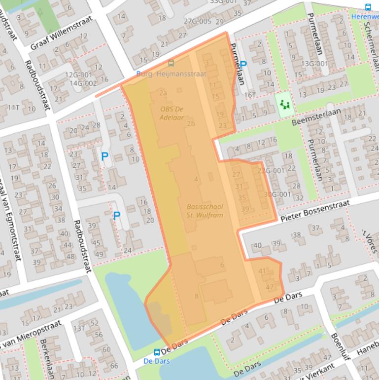 Kaart van postcodegebied 1718AN.