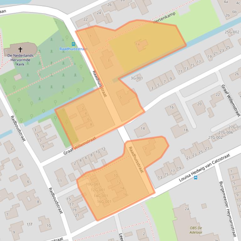 Kaart van postcodegebied 1718BM.