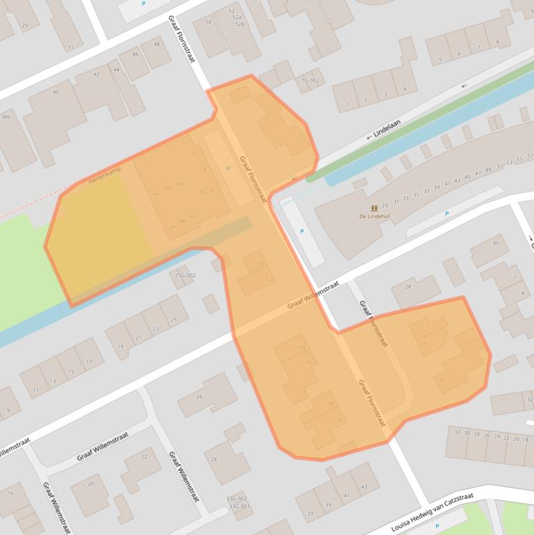 Kaart van postcodegebied 1718BN.