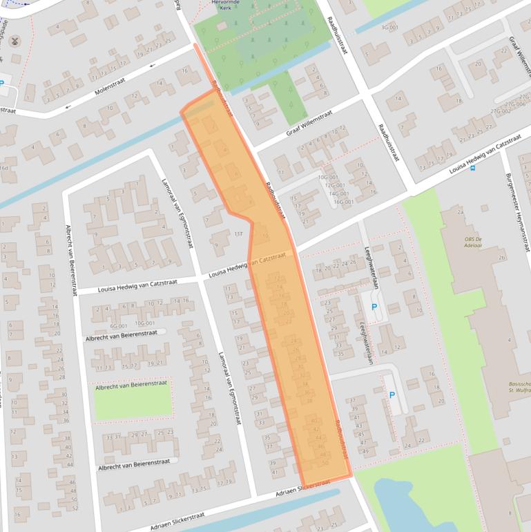 Kaart van postcodegebied 1718CD.