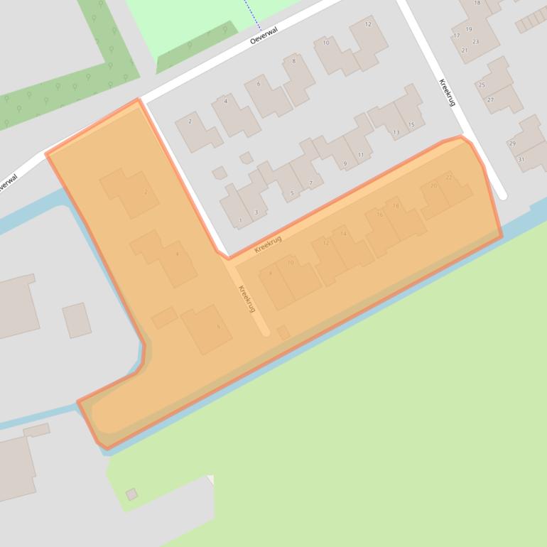 Kaart van postcodegebied 1718DC.