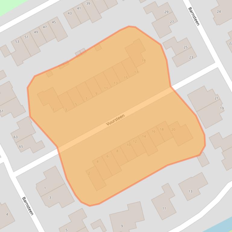 Kaart van postcodegebied 1718DH.