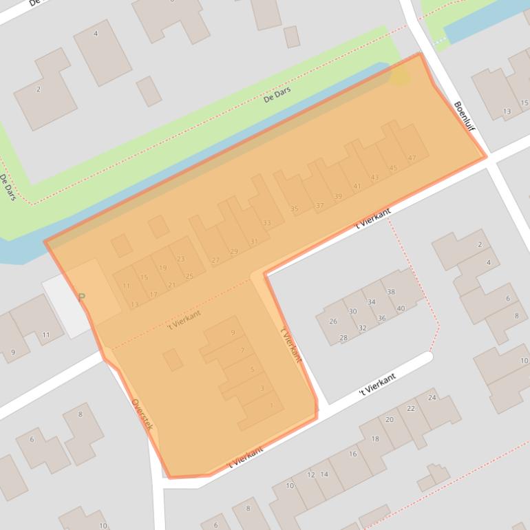 Kaart van postcodegebied 1718EA.