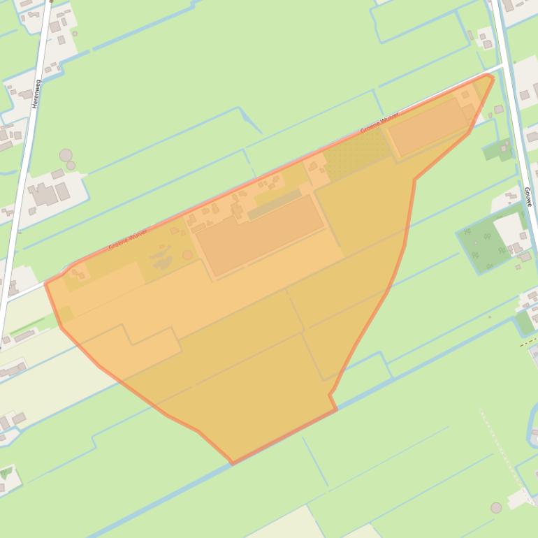 Kaart van postcodegebied 1718LM.