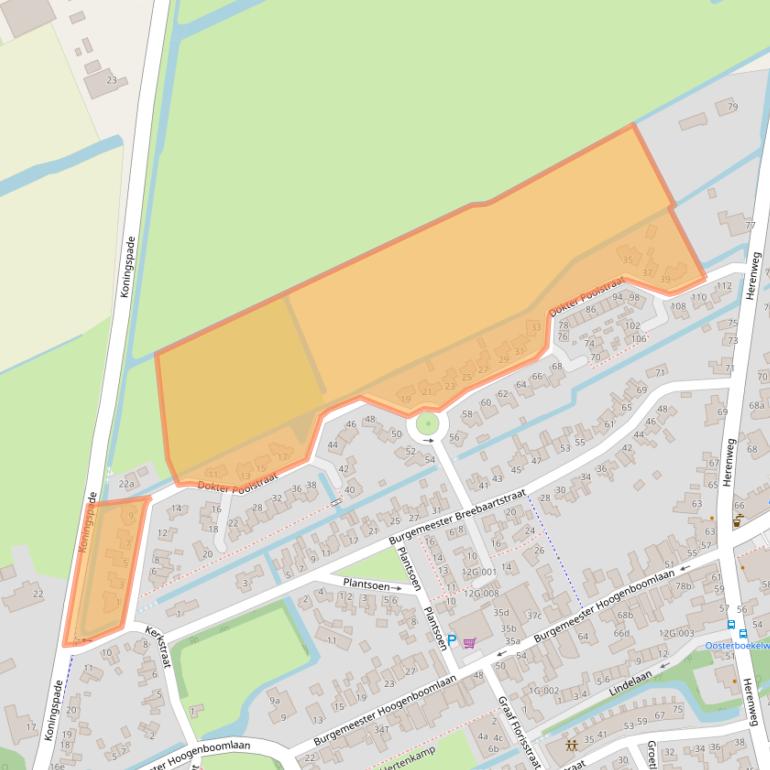 Kaart van postcodegebied 1718PA.