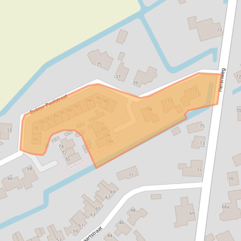 Kaart van postcodegebied 1718PD.