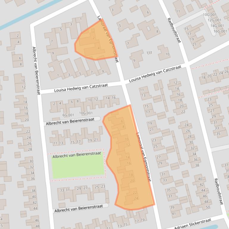 Kaart van postcodegebied 1718XC.