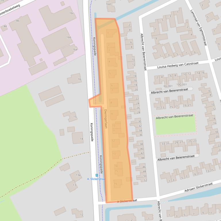 Kaart van postcodegebied 1718XE.