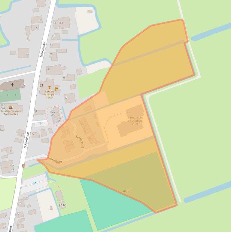 Kaart van postcodegebied 1719AR.