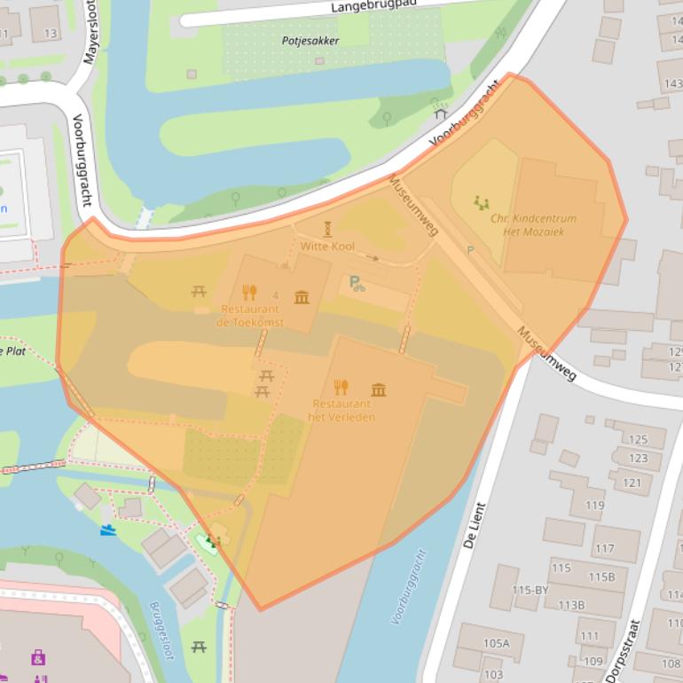 Kaart van postcodegebied 1721BW.