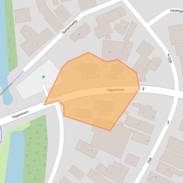 Kaart van postcodegebied 1721BX.