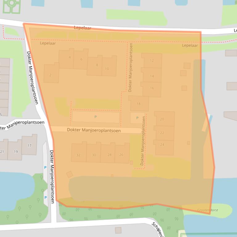 Kaart van postcodegebied 1721CP.