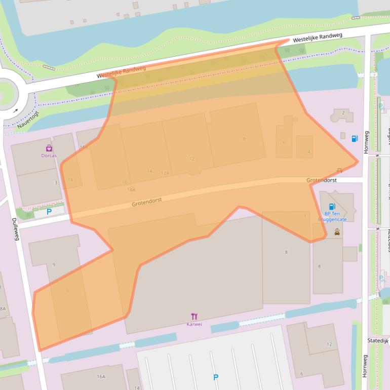 Kaart van postcodegebied 1721CW.