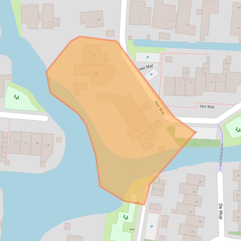 Kaart van postcodegebied 1721ED.