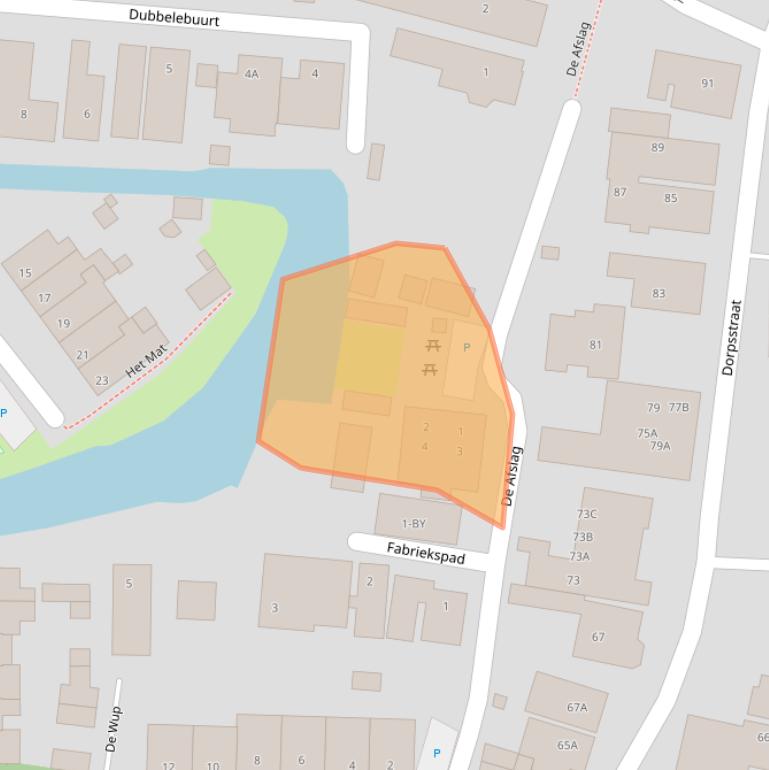 Kaart van postcodegebied 1721EE.