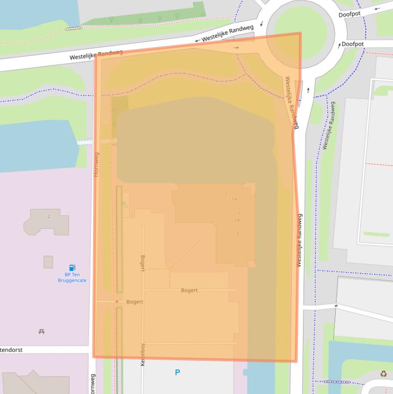 Kaart van postcodegebied 1721PH.