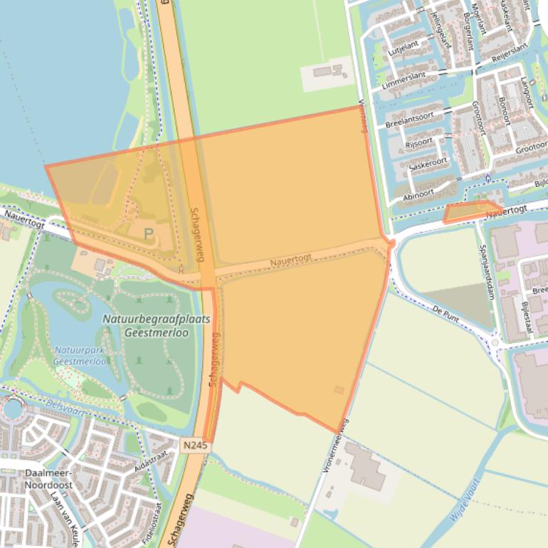 Kaart van postcodegebied 1721PX.