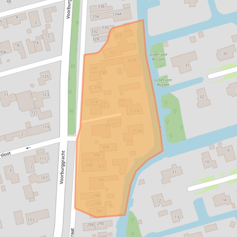 Kaart van postcodegebied 1722EC.