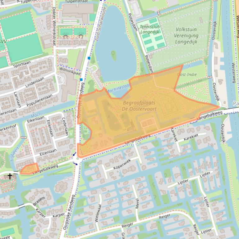 Kaart van postcodegebied 1722EN.